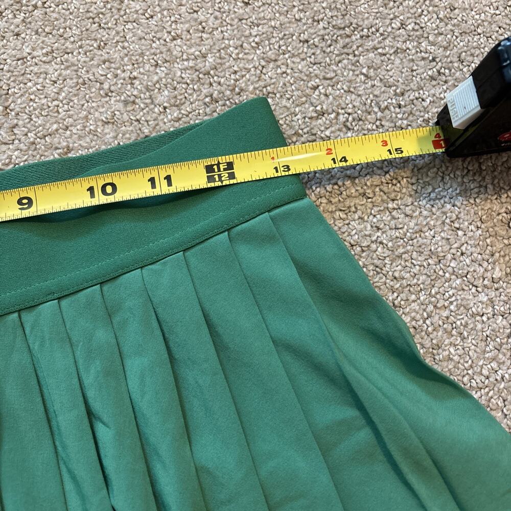 Aritzia Golden Pleated Pull-On Skort w/ Pockets Green Women’s Sz S Tennis Skirt - Picture 4 of 9